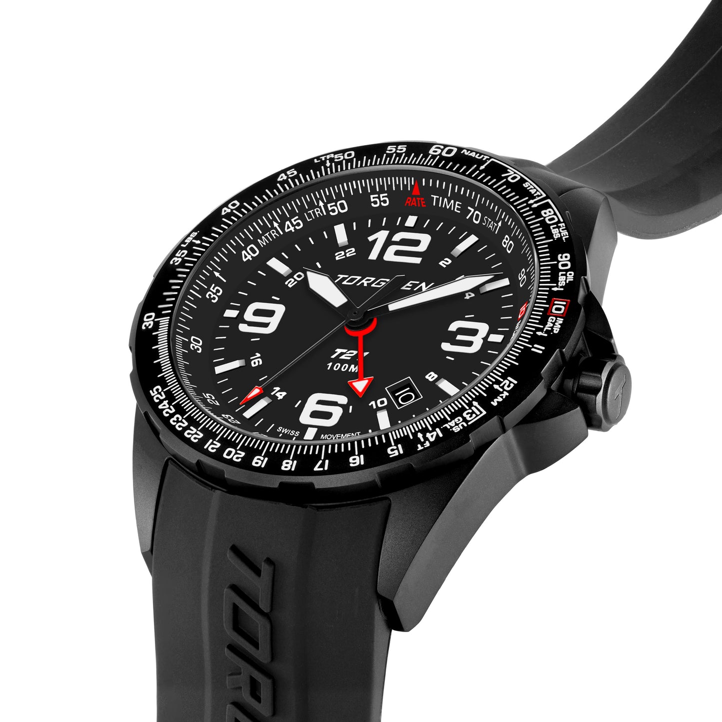 T21 DLC | 44mm, Silicone Strap