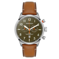 T45 Green Sapphire | 44mm, Leather Strap