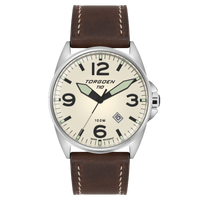 T10 Wren | 44mm, Leather Strap