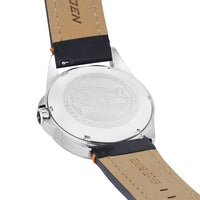 T10 White Tern | 44mm, Blue Leather Strap