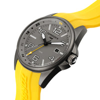 T48 GMT Heron | 44mm, Yellow Silicone Strap