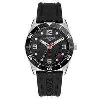 T53 Diver Black | 41mm, Black Silicone Strap