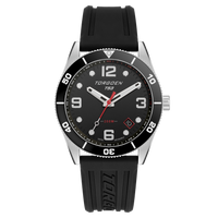 T53 Diver Black | 41mm, Black Silicone Strap