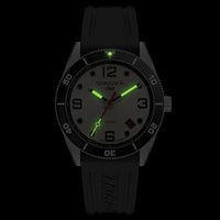 T53 Diver Cream | 41mm, Black Silicone Strap