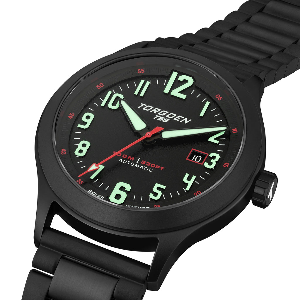 T56 Automatic | 44mm, Black Steel Bracelet