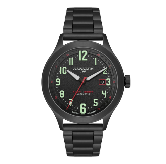 T56 Automatic | 44mm, Black Steel Bracelet