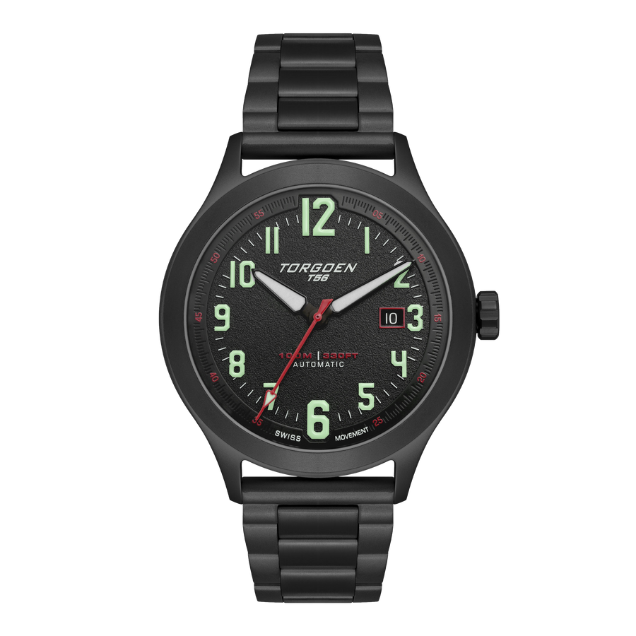 T56 Automatic | 44mm, Black Steel Bracelet