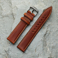 Brown Leather Strap | 20mm Silver Buckle