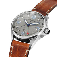 T51 Mustang | 44mm, Brown Leather Strap
