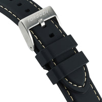 Black Silicone  Strap | 22mm Form-Fit