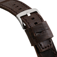 Brown Distressed Leather Strap | 24mm