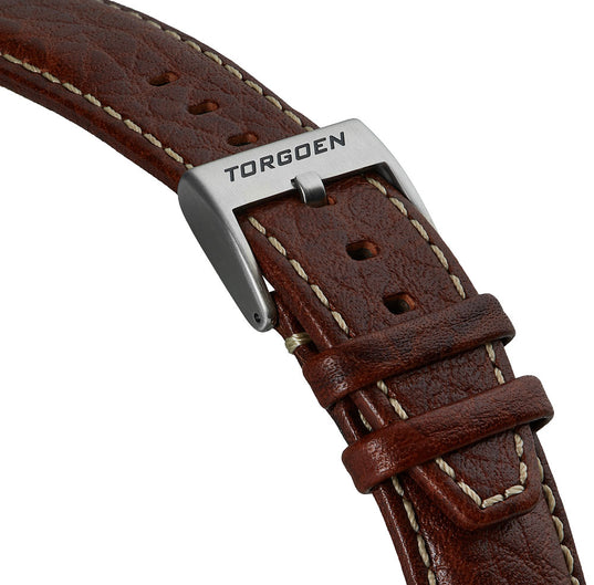 Black Leather Strap - 22mm Watch Strap for Men | – Torgoen